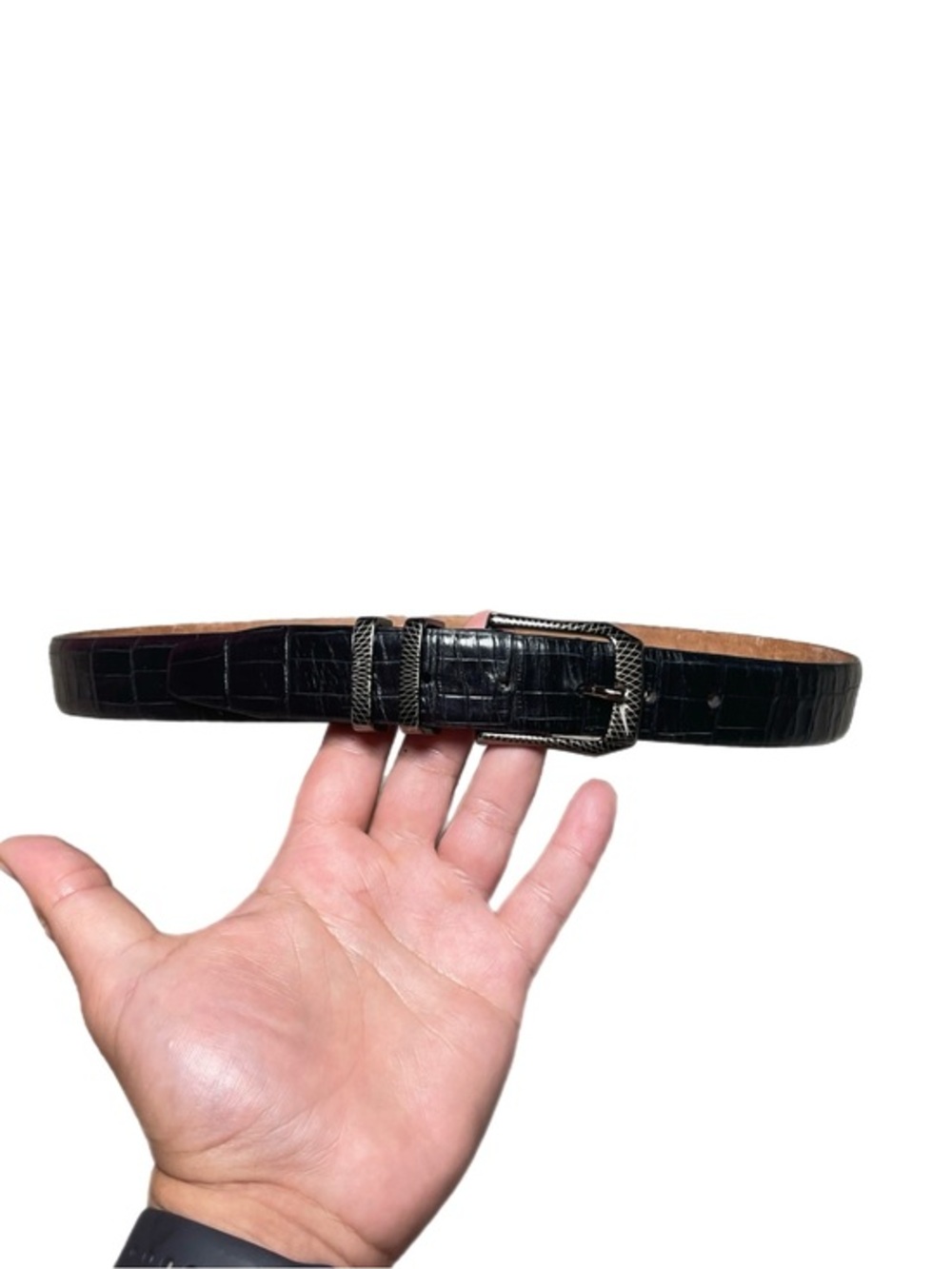 Men’s Vintage NIKE Genuine Leather Black Belt